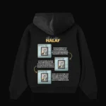 HOODIE HALAF Black back
