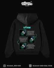 HOODIE LIYAM Black back