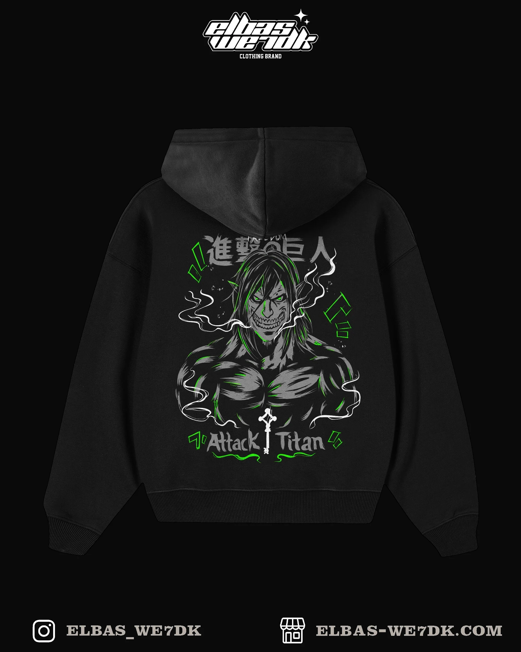 HOODIE EREN FREEDOM Black back