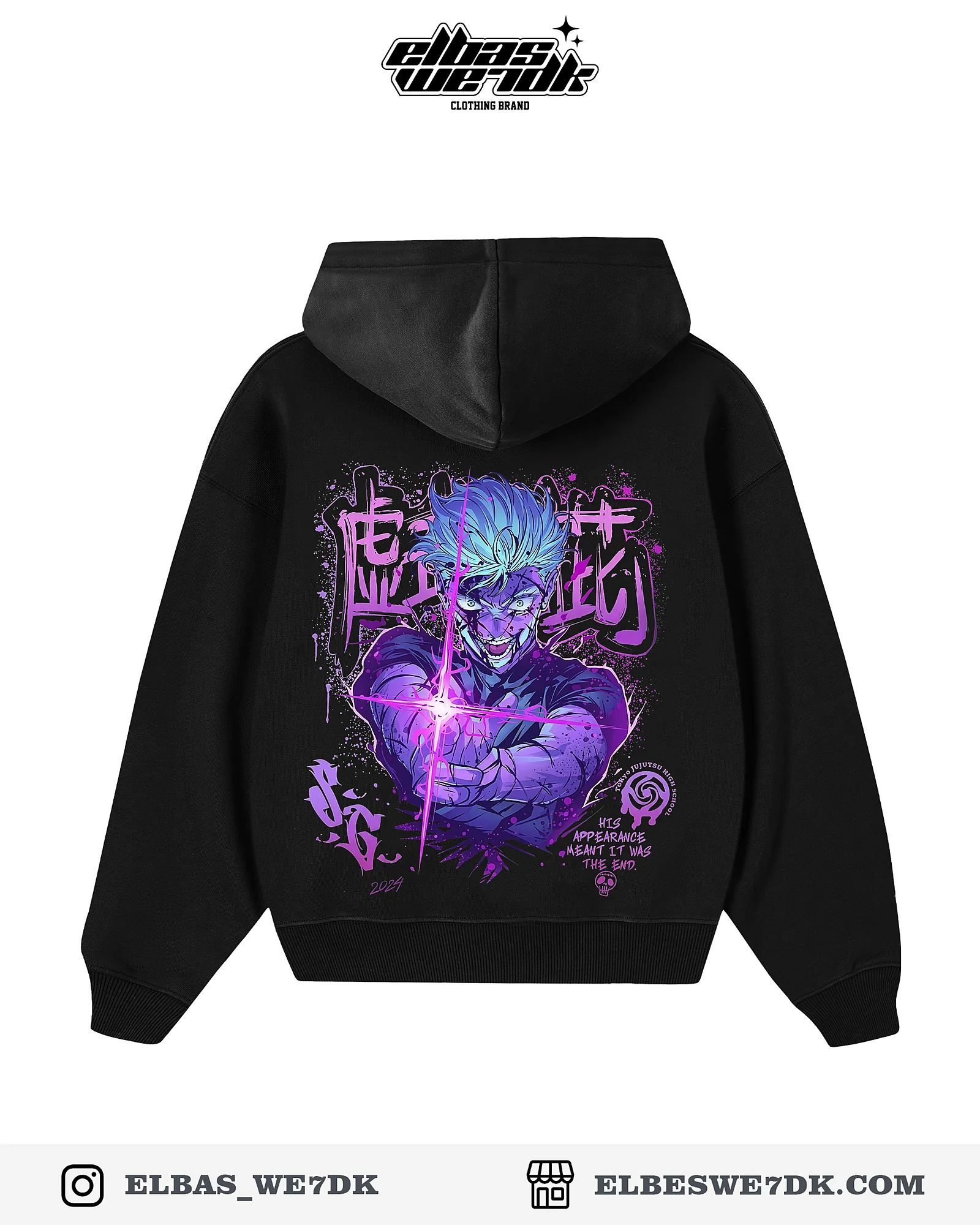 HOODIE GOJO SG Black back
