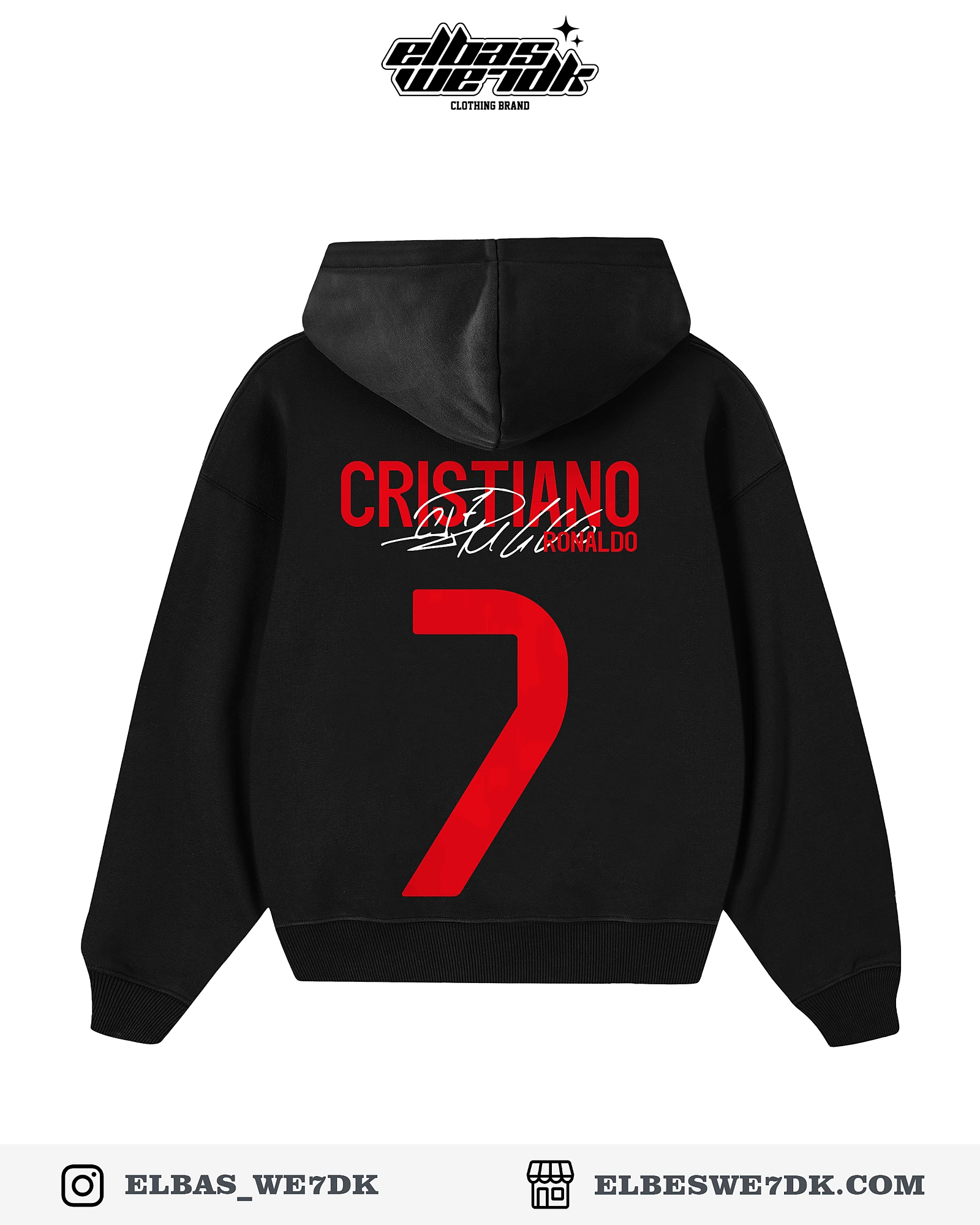 HOODIE CDM CR7 Black back