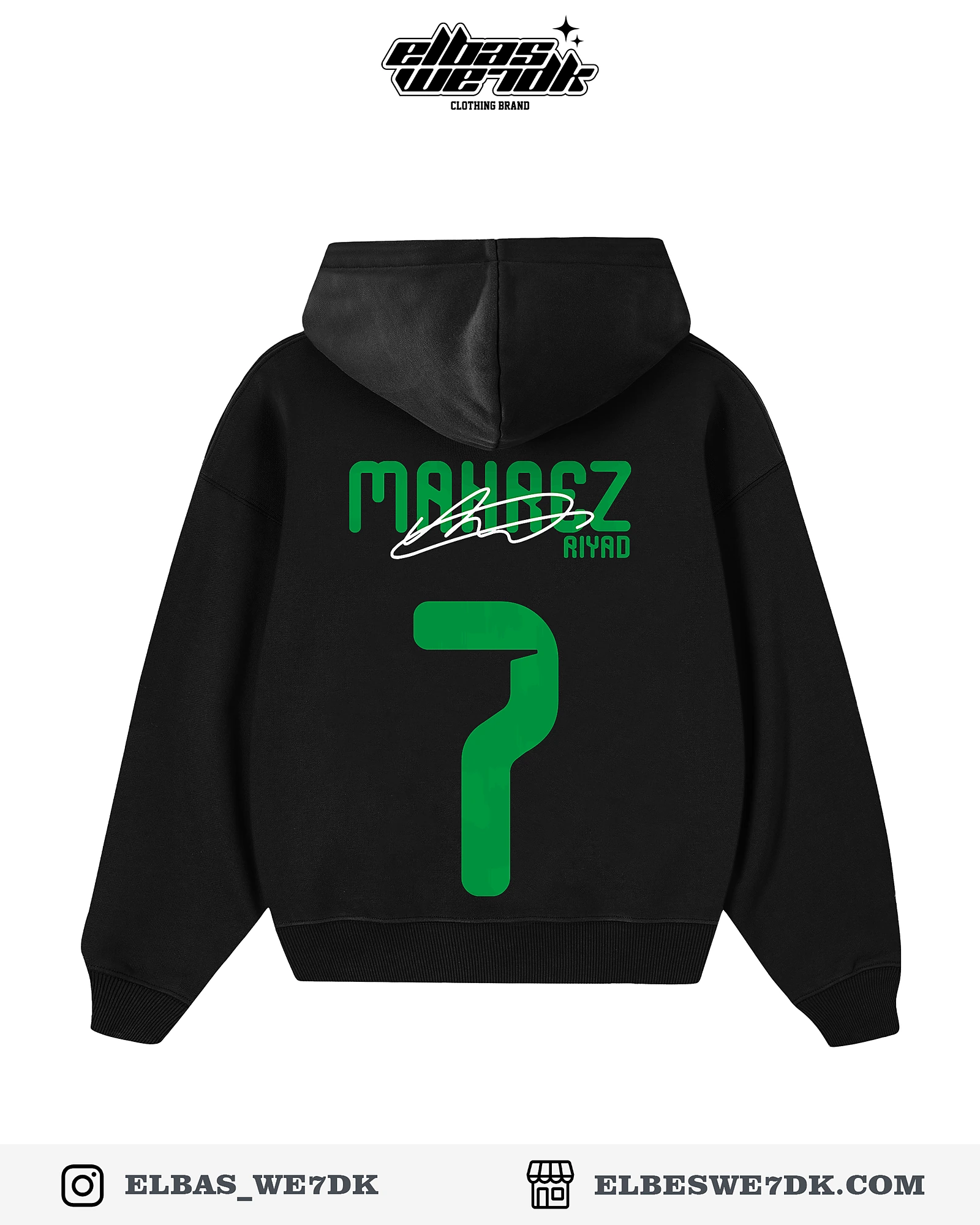 HOODIE CDM MAHREZ Black back