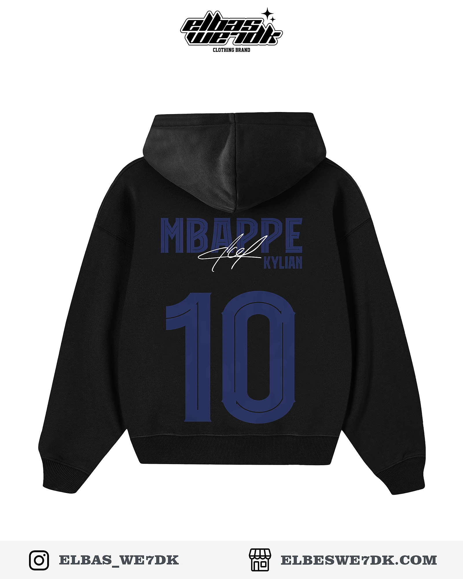 HOODIE CDM MBAPPE Black back