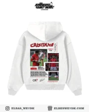 HOODIE CR7 MAN U White back