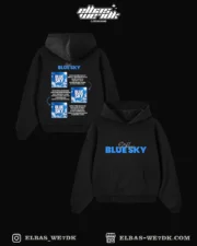 HOODIE BLUE SKY Black combo