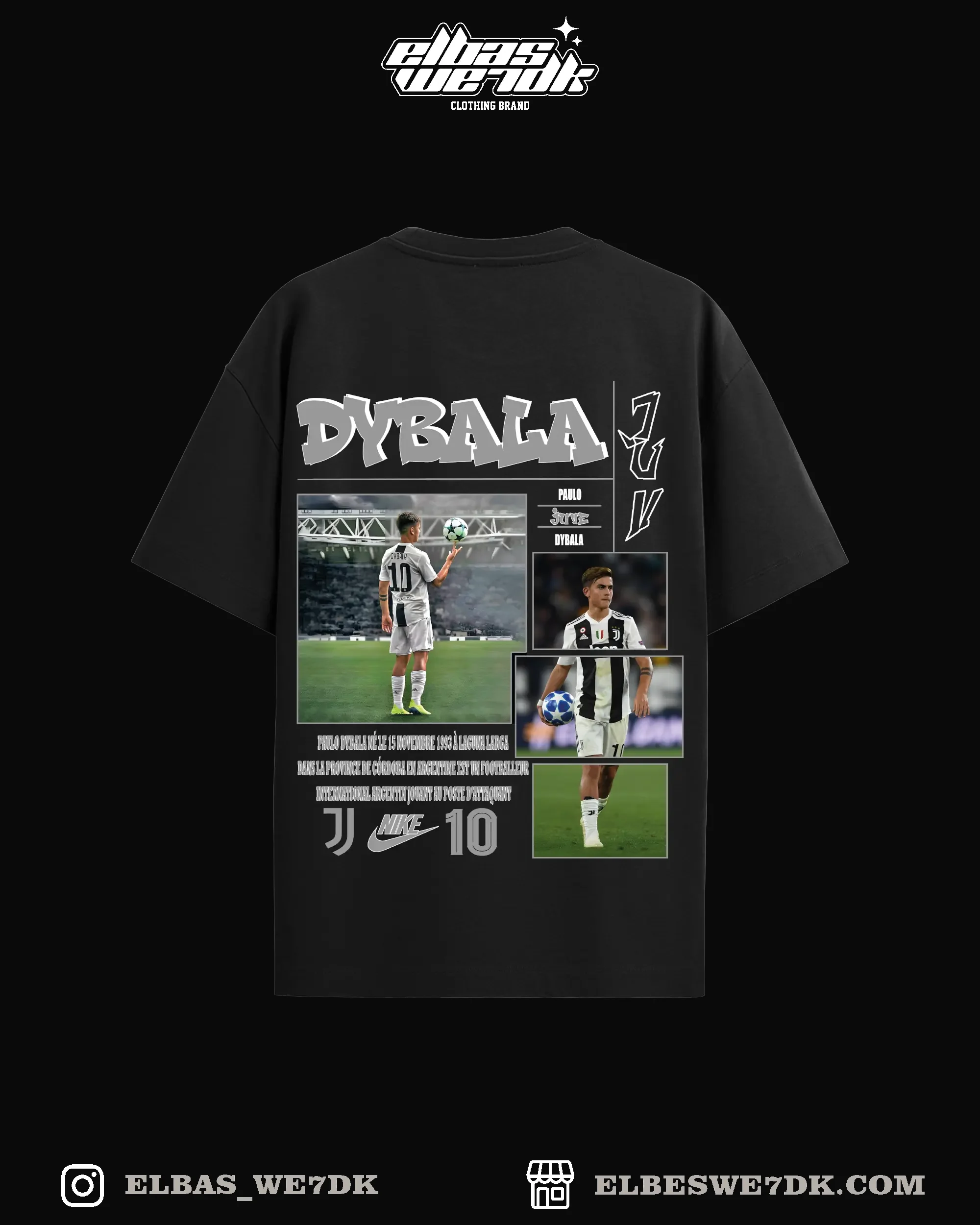 DYBALA oversized t-shirt from ELBAS WE7DK collection
