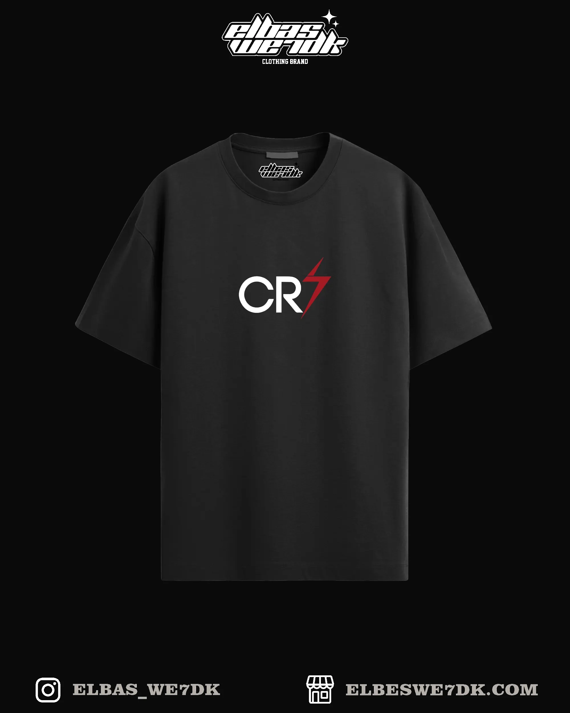 Oversize CR7 MAN U t-shirt from ELBAS WE7DK brand