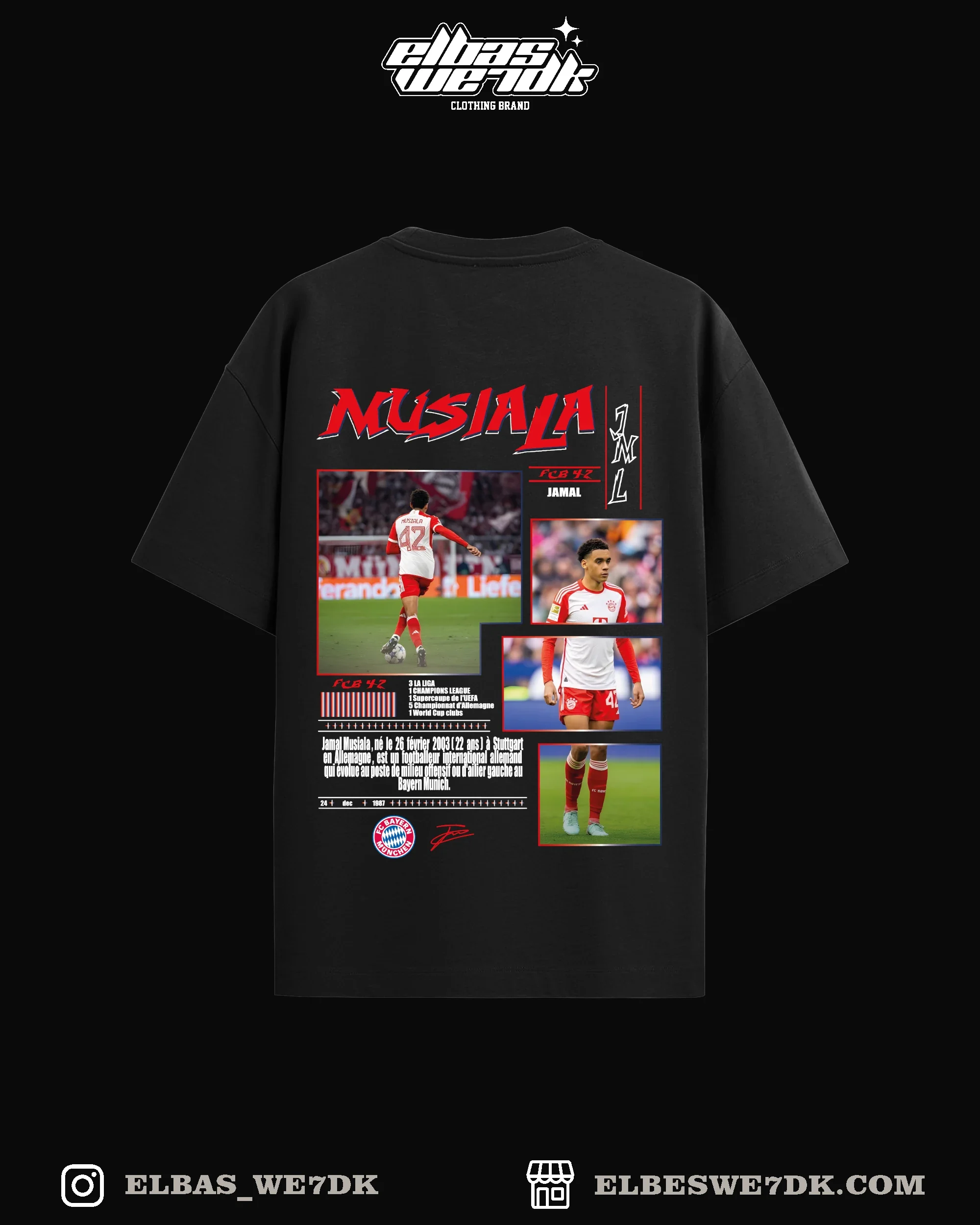 Oversize MUSIALA t-shirt from ELBAS WE7DK collection