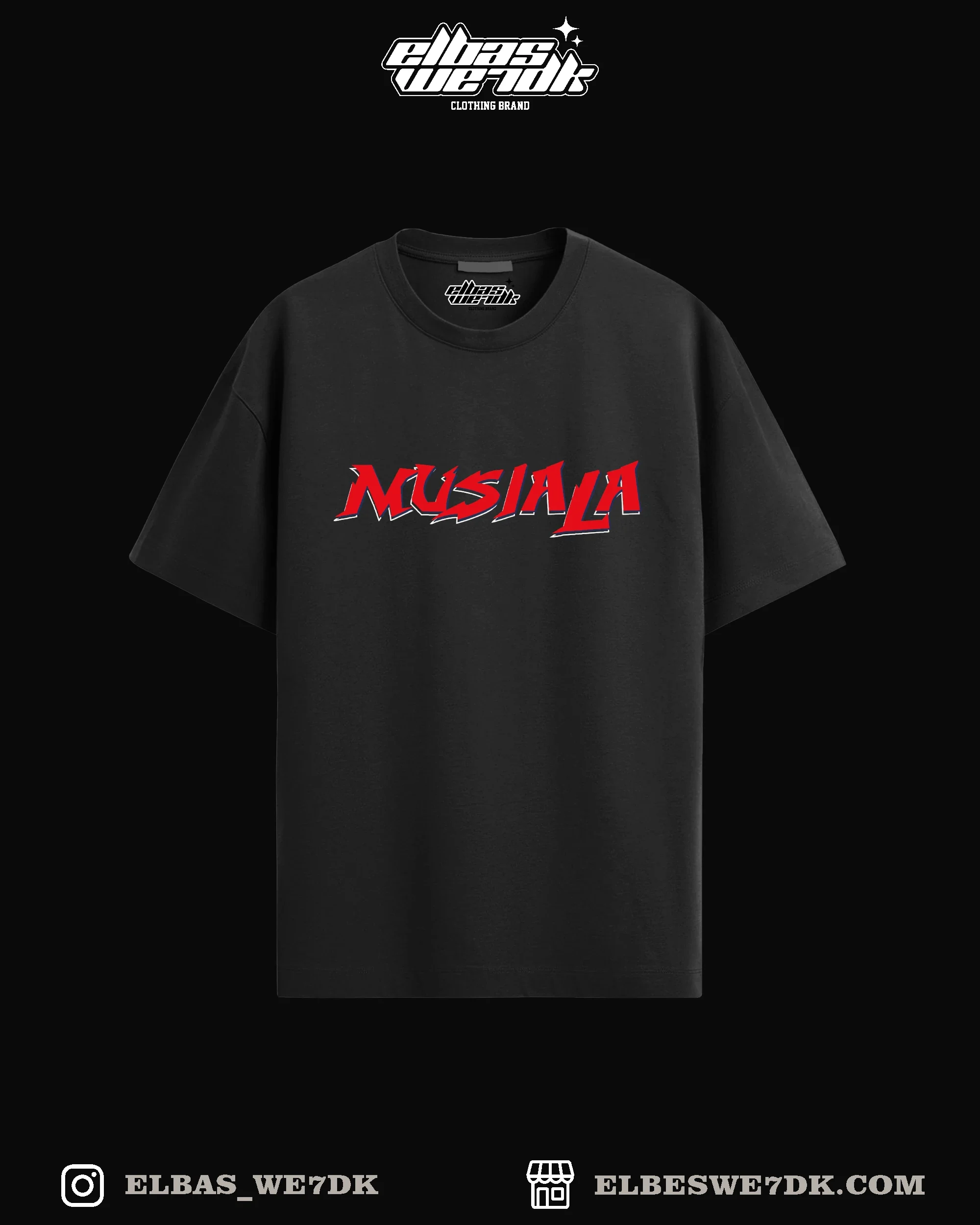 Oversize MUSIALA t-shirt from ELBAS WE7DK collection