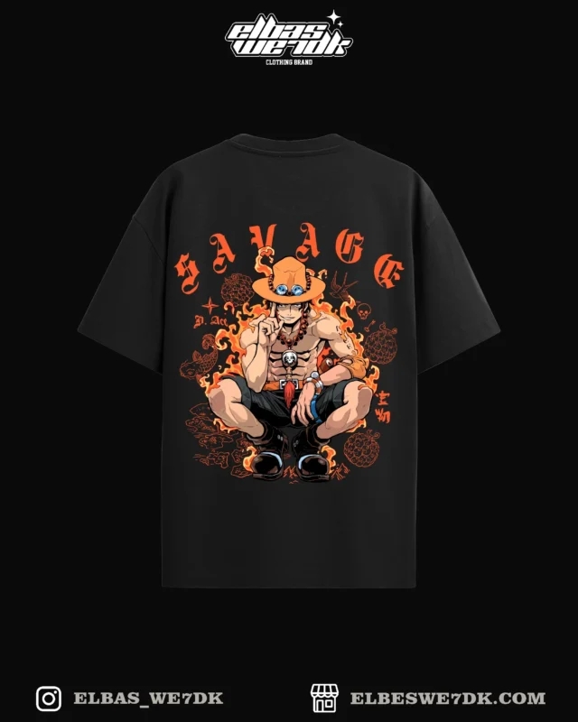 ACE SAVAGE oversize anime t-shirt from ELBAS WE7DK brand