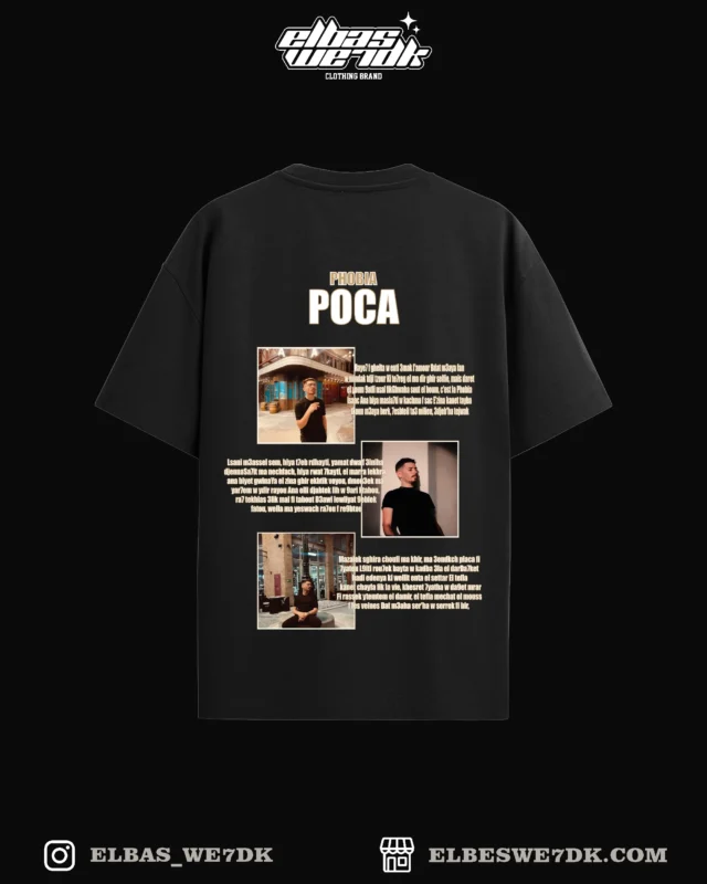 POCA oversized t-shirt from ELBAS WE7DK streetwear collection