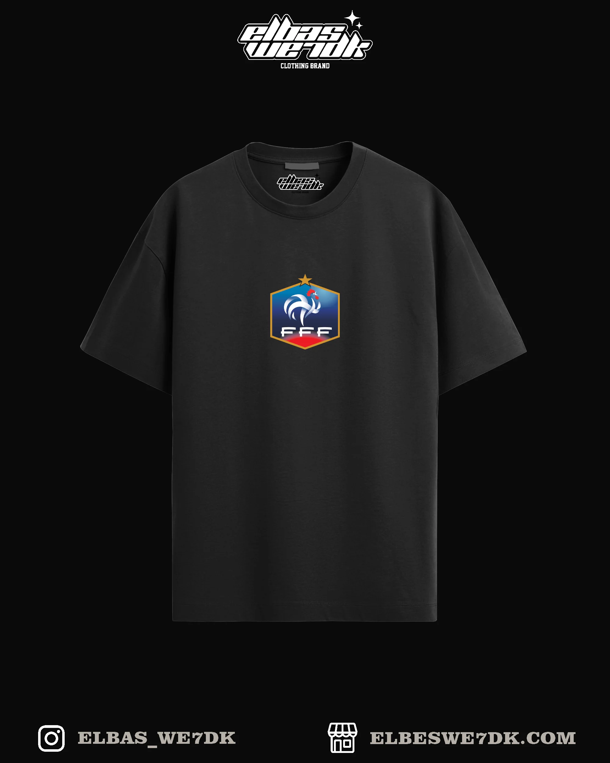 Oversize MBAPPE FRANCE t-shirt by ELBAS WE7DK