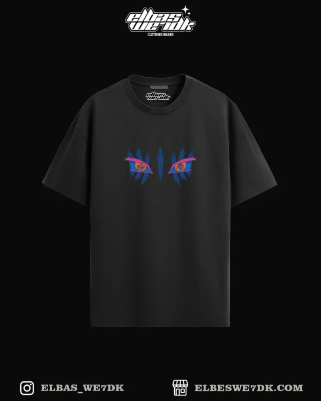 AKAZA BLUE anime t-shirt from ELBAS WE7DK, oversized fit, high quality cotton.