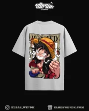 Luffy Wanted t-shirt from ELBAS WE7DK anime collection