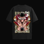 WHITEBEARD WANTED anime t-shirt from ELBAS WE7DK, oversized fit, premium cotton.