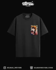 Luffy Wanted t-shirt from ELBAS WE7DK anime collection