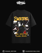 ITACHI HERO anime t-shirt, oversized fit, high quality cotton, ELBAS WE7DK brand.