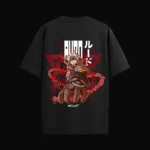 RUDO t-shirt from ELBAS WE7DK featuring Gachiakuta anime design in oversize fit.