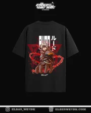 RUDO t-shirt from ELBAS WE7DK featuring Gachiakuta anime design in oversize fit.