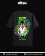 GON GREEN t-shirt from ELBAS WE7DK, anime style streetwear oversized fit