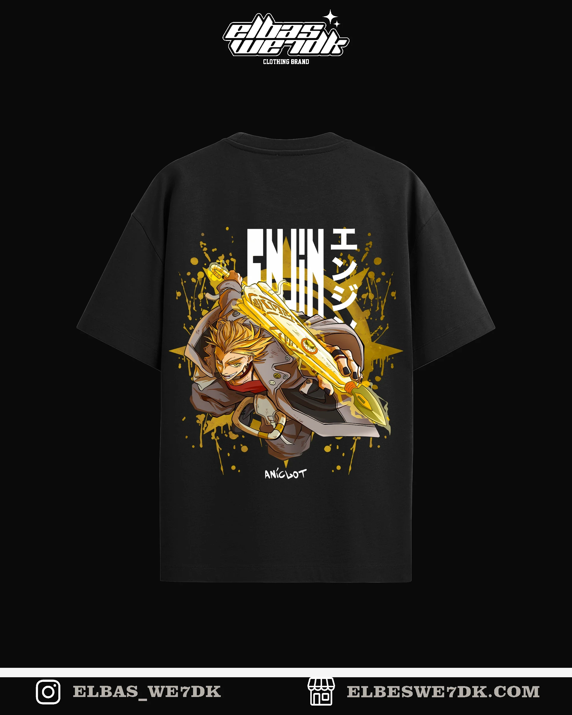 Oversize ENJIN t-shirt from GACHIAKUTA collection by ELBAS WE7DK