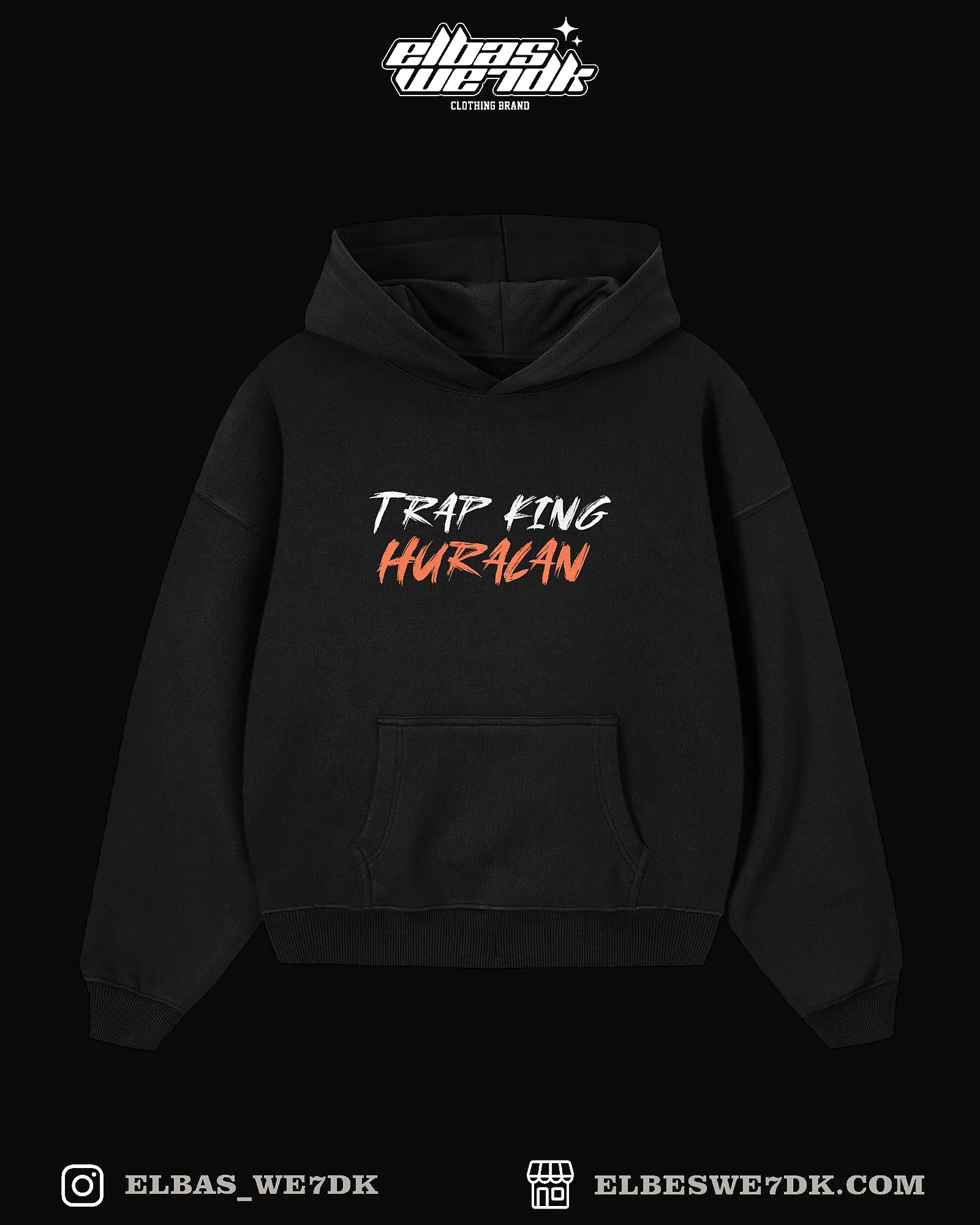 HOODIE TRAP KING HURACAN streetwear style from ELBAS WE7DK brand