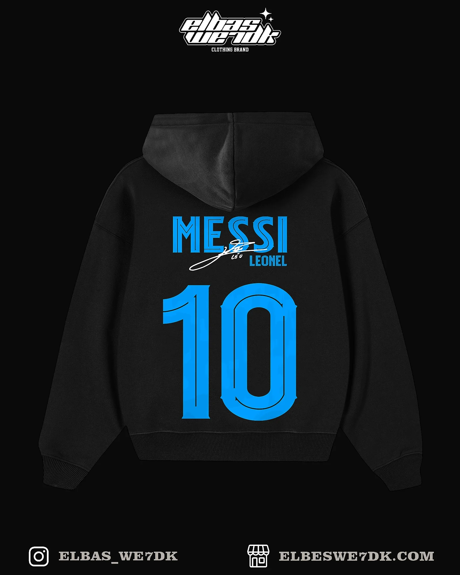 Oversize HOODIE CDM MESSI from ELBAS WE7DK collection