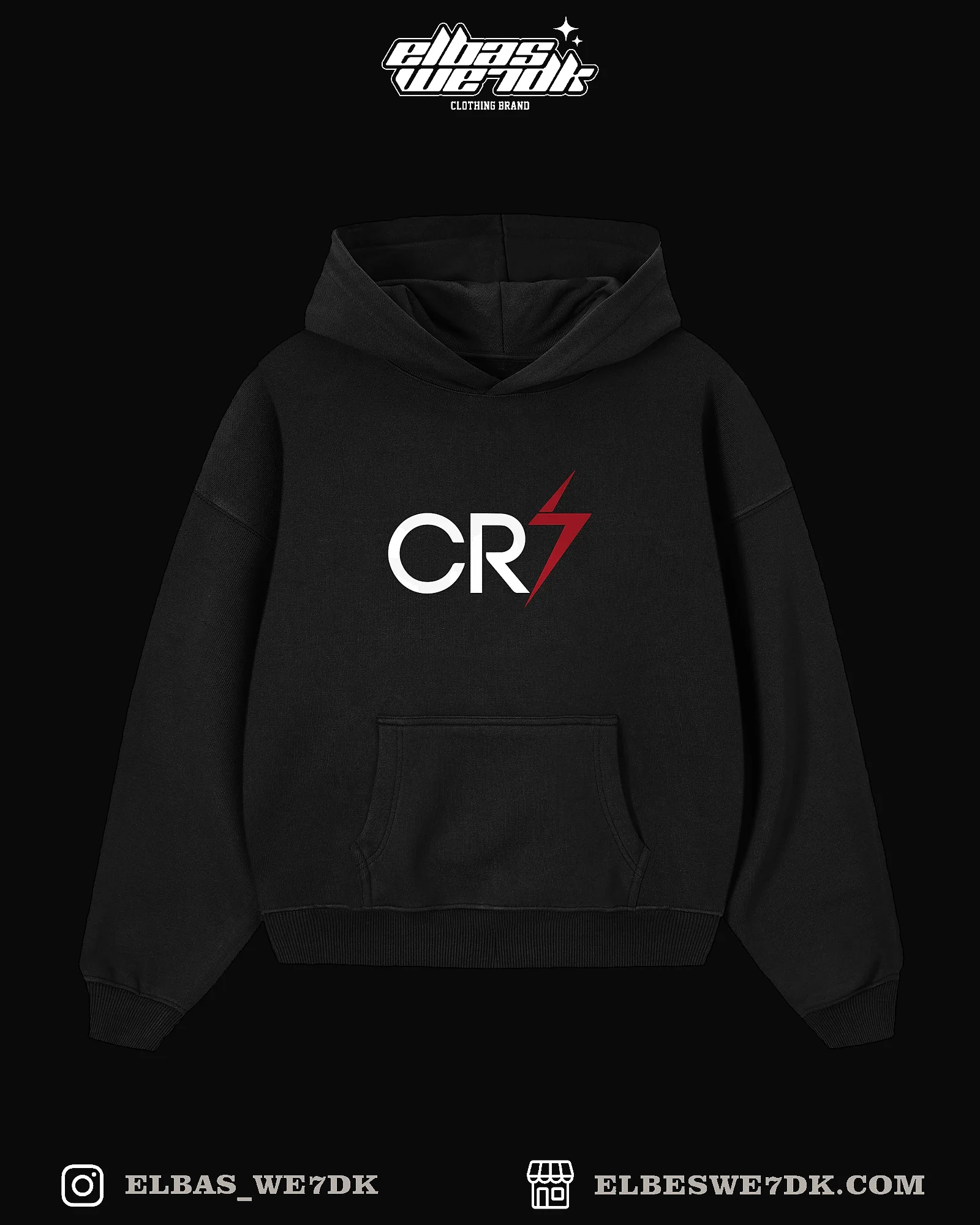 HOODIE CR7 MAN U from ELBAS WE7DK oversized cotton hoodie