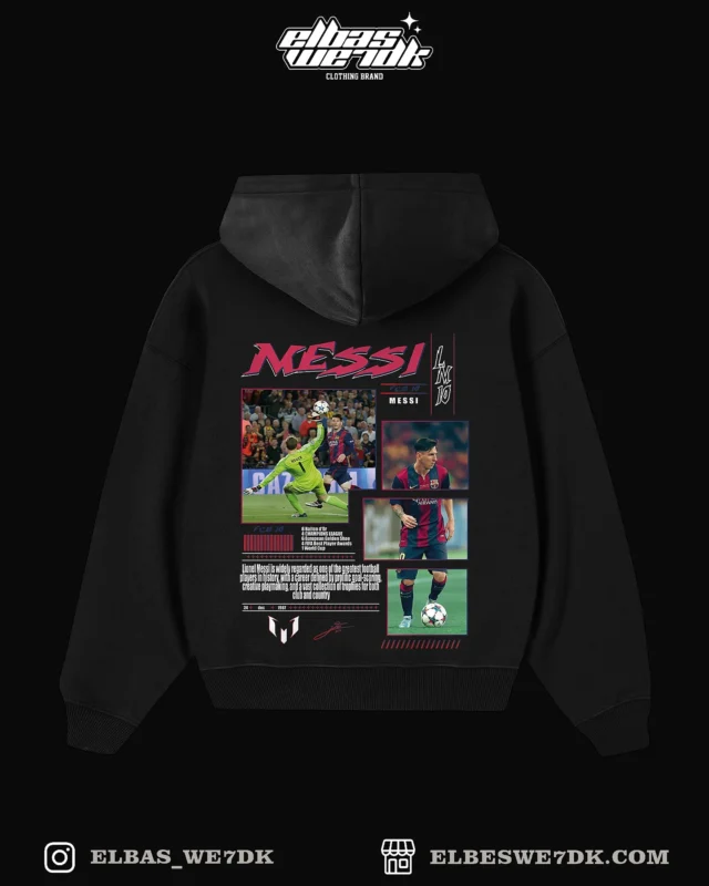 Oversize HOODIE MESSI 2015 by ELBAS WE7DK, high quality cotton hoodie for football fans.
