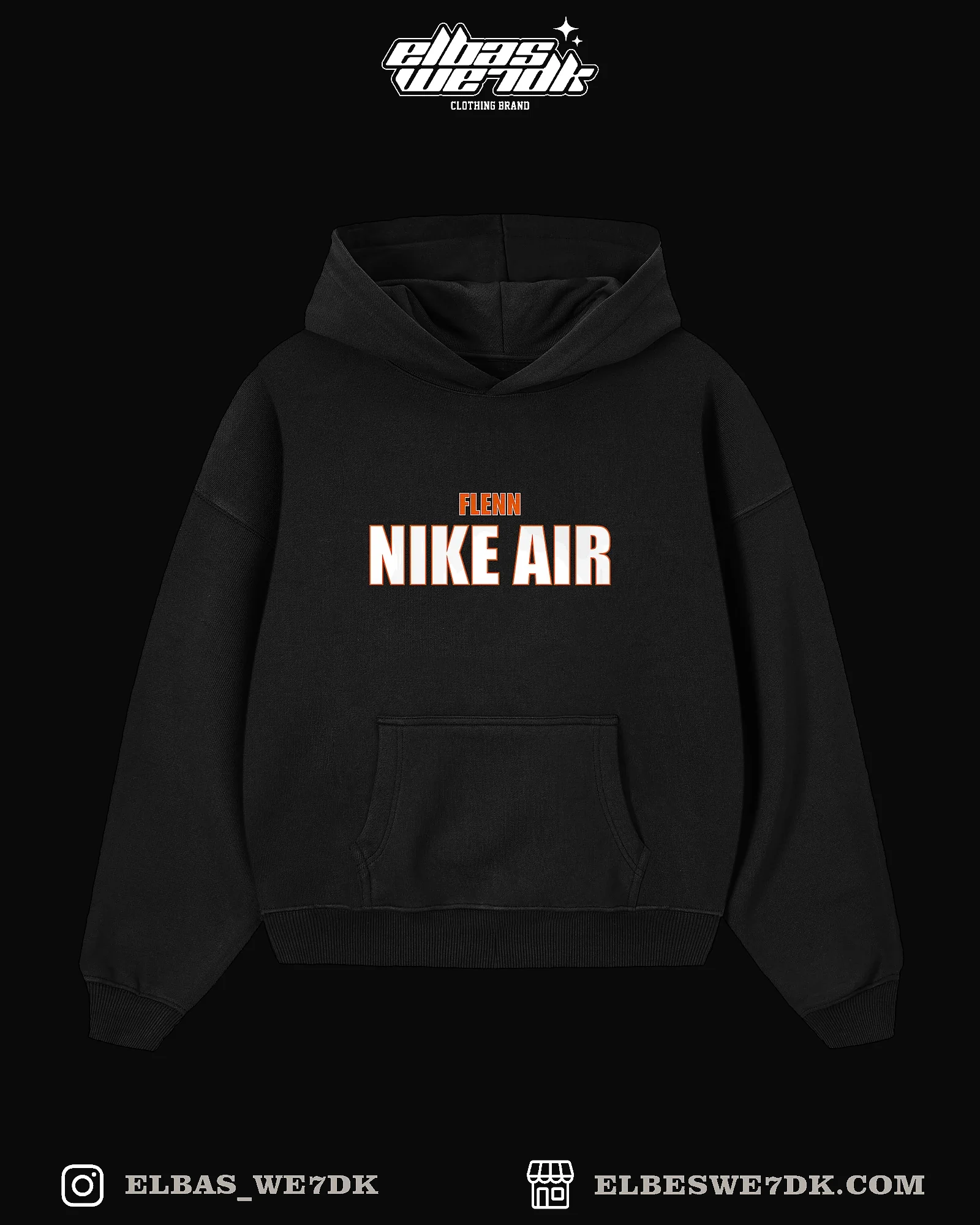 HOODIE FLEN NIKE AIR by ELBAS WE7DK in an oversize fit