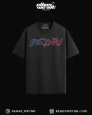 Oversize BEDRI t-shirt from ELBAS WE7DK brand, high quality cotton streetwear.
