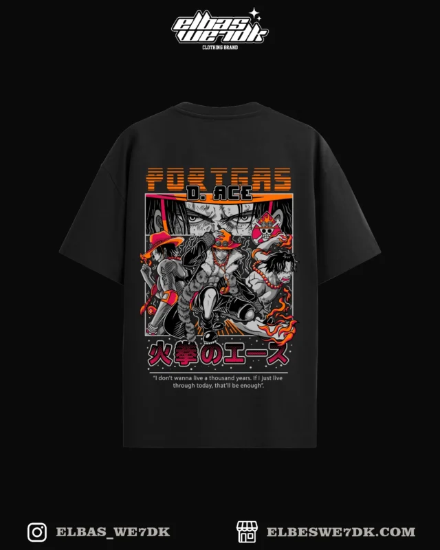 Oversize T-shirt ACE PORTGAS from ELBAS WE7DK brand, high quality cotton.