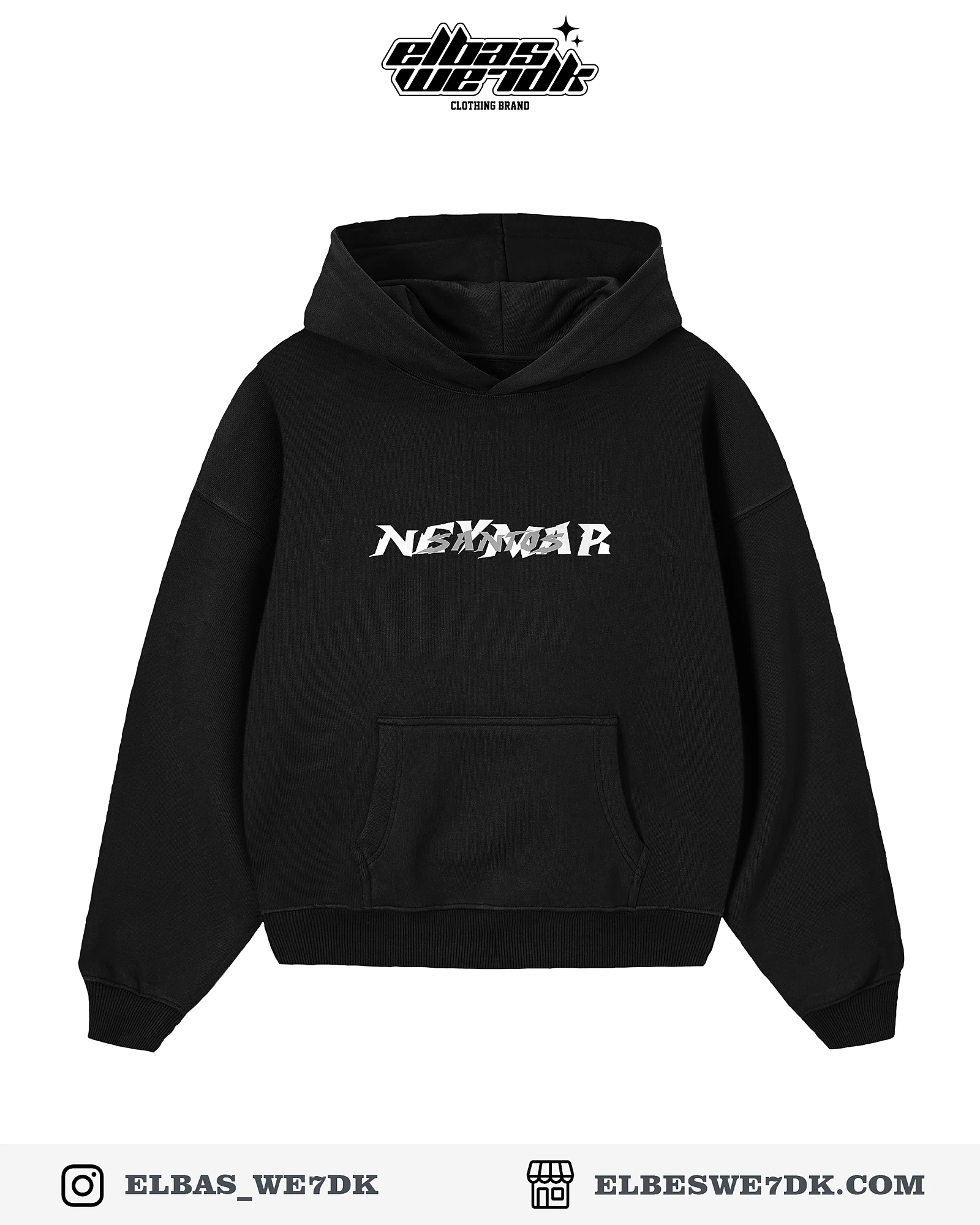 HOODIE NEYMAR SANTOS Black front