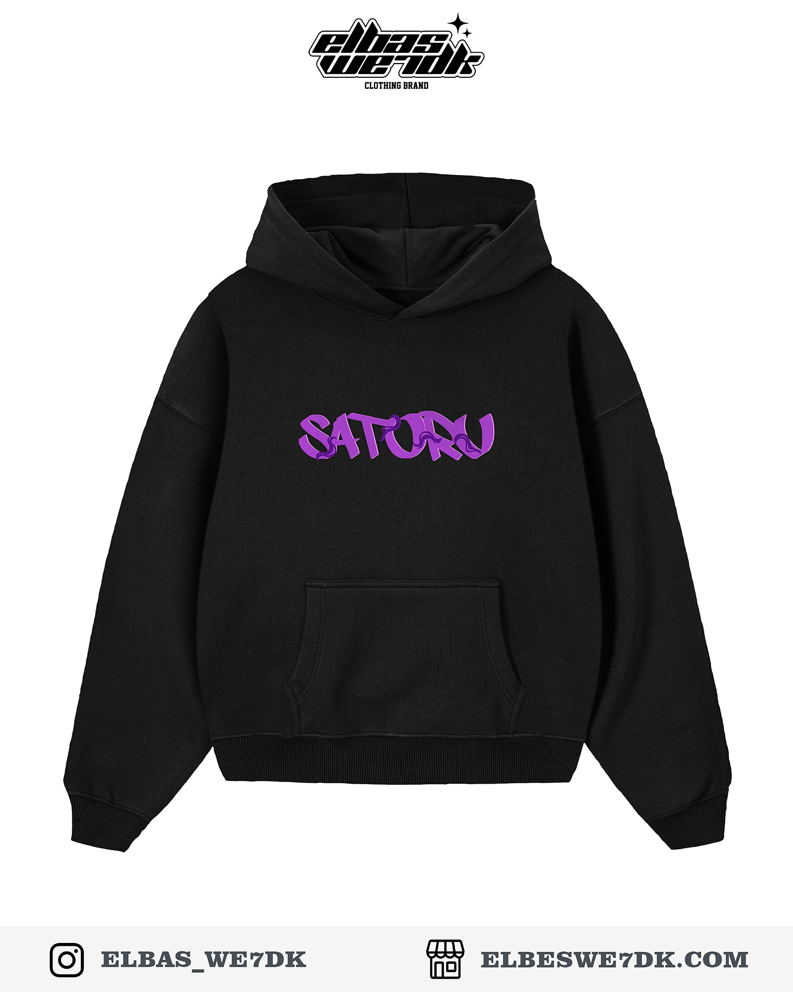 HOODIE GOJO 24 Black front