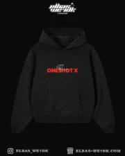HOODIE ONESHOT X Black front