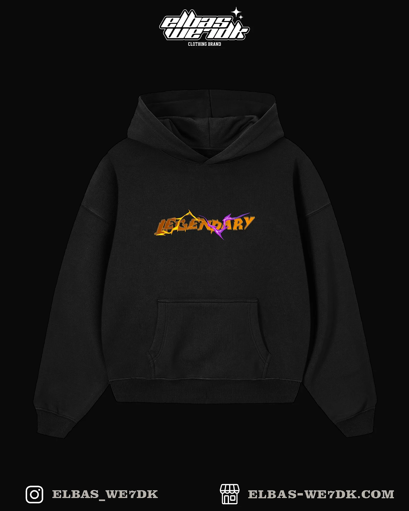 HOODIE GOKU + LUFFY Black front