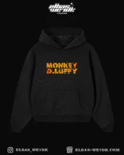 HOODIE LUFFY BTOUL Black front