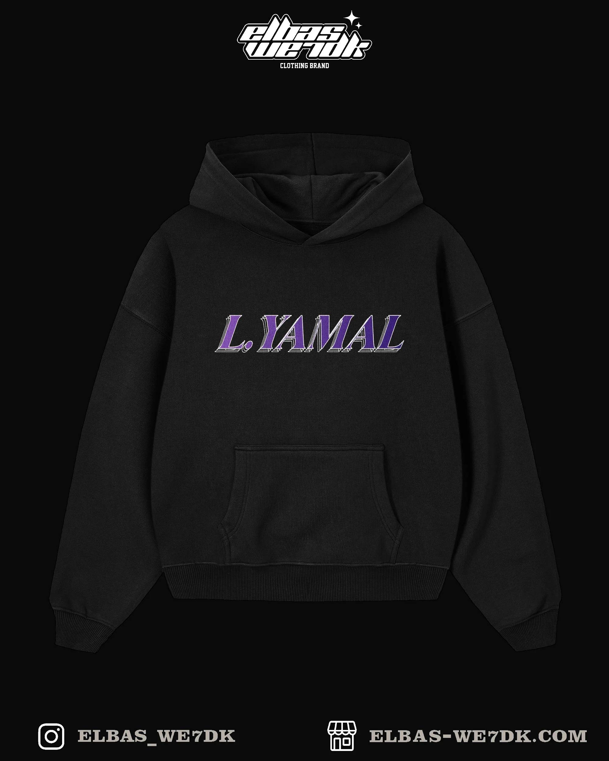 HOODIE YAMAL 2026 Black front