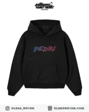 HOODIE PEDRI Black front