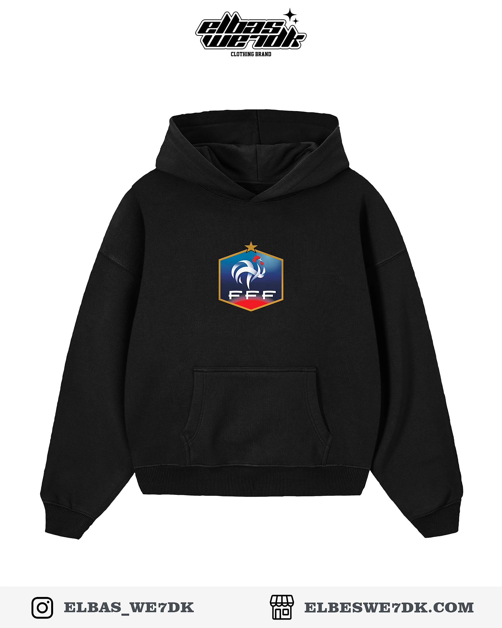 HOODIE CDM MBAPPE Black front