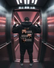 HOODIE TRAP KING HURACAN Black photo